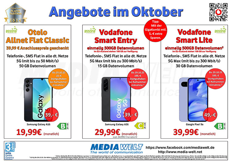 Unsere Monatsangebote Oktober 2025