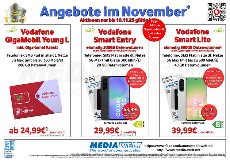 Unsere Monatsangebote November 2025