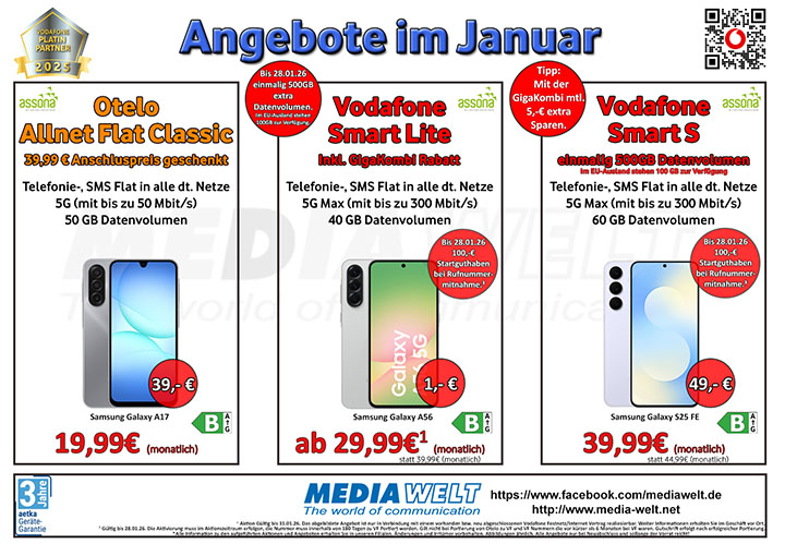 Unsere Monatsangebote Januar 2026
